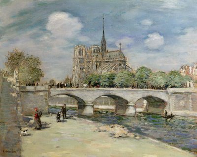 Notre Dame de Paris, c.1900 door Jean Francois Raffaelli